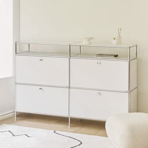 아씨방가구 바인 미드센츄리 3단 모듈 주방 수납장 1500