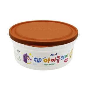 아모스 23000 탱탱아이클레이 400g 갈색/버켓 통(1