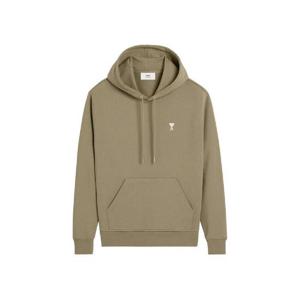 아미 스몰 하트 로고 루프백 오가닉 코튼 플리스 후드 로렐 HSW260-730-375