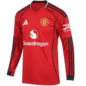 [정품] 아디다스 맨체스터 유나이티드 2025/26 홈 저지 긴팔 맨유 유니폼 (JP3037)