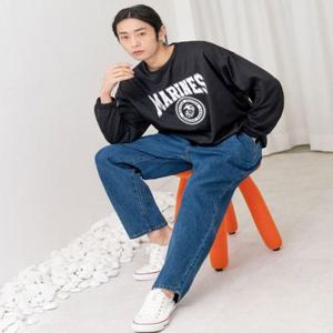 청바지 데님팬츠 WJ2-3D 남성 핀턱 오버핏 배기청바지 진청 HSSG