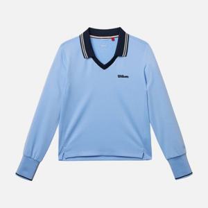 윌슨긴팔티 JQS W241002TPL21-SBU 여성 테이크백 폴로카라 긴팔 티셔츠