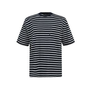 골피아 남성 여름용 라운드 단가라 박스핏 면 티셔츠 MCTM5NAD5458