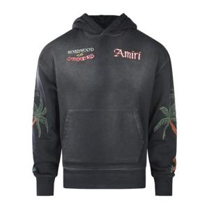 아미리 블랙 자수 후드티 AMJYHD1122 BLACK