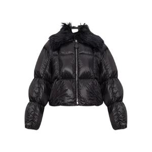 질샌더 퀼팅 페이크 퍼 칼라 재킷 J02AF0130J70189