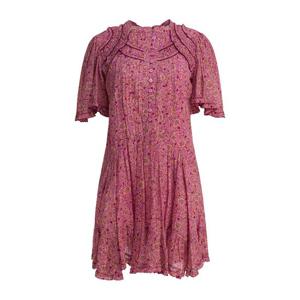 이자벨마랑에뜨왈 핑크 플로럴 러플 미니 원피스 25ARO0827FB C