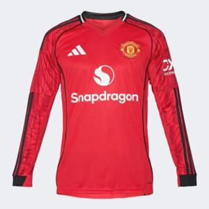 아디다스 맨유 25-26 홈 긴팔 저지_JP3037