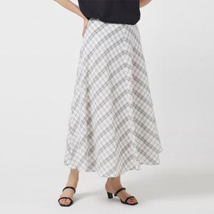 [빌드]BPMS211 Le. 체크 플레어 스커트/빅사이즈/미시/여성/여름