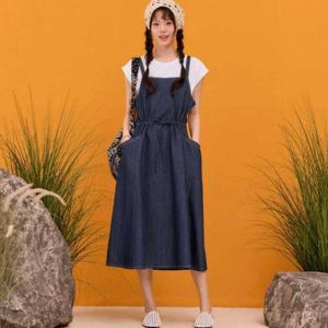 체이스컬트 HC16 여성  데님  뷔스티에 원피스 EBRG6174C04