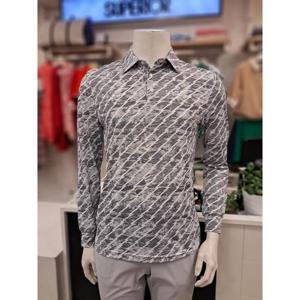 슈페리어 세이브존01 슈페리어골프 남성 전판 번개프린트 긴팔티셔츠 IM0FTTY203 IM0FTTY203