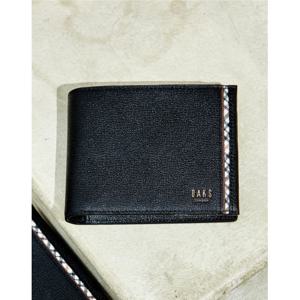 [닥스][선물포장/쇼핑백동봉][워렌] 블랙 체크패턴 라인 포인트 반지갑 DBWA5F443J