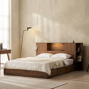 잉글랜더 SAF 베토벤 LED 수납 침대(Sweet Slumber 스탠다드 매트-Q)