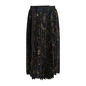 사카이 플로럴 프린트 플리츠 스커트 2507982201 BLUE