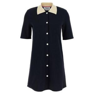 톰 브라운 반팔 리브드 미니 드레스 FJD129AJ0223 415 TP945342589