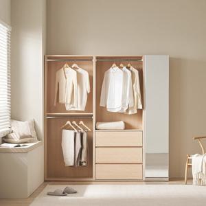 레이디가구 이안 드레스룸 200cm D세트 (80cm 2단 행거형+80cm 3