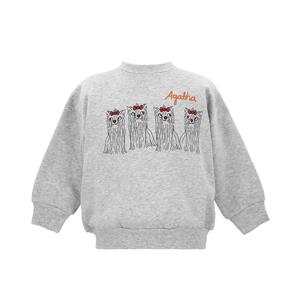 미니로디니 2472011494 (Agatha dogs sp sweatshirt) 아가타 도그 프린트 아동 맨투맨