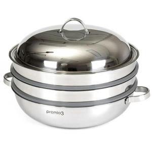 아트박스/서울리빙 키친아트 프리미오3 인덕션 찜냄비 36cm (찜