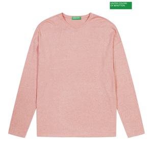 베네통 Drop shoulder loose fit t-shirt 3F_3JLVD102E_PK