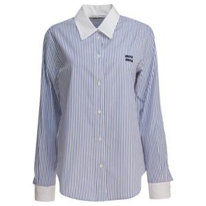 미우미우 여성 연하늘 긴팔 셔츠 MK1972174TF0W3B S OOO