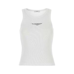 GIVENCHY White stretch cotton tank top BW70FPP75N 100