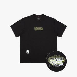 디아도라반팔티 AQS D4221TRS53BLK 배즈본 AIRTEX 반팔 티셔츠 BLACK