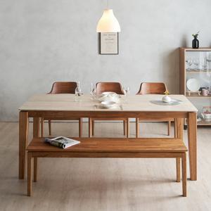 레이프 6인용 세라믹 식탁세트 C타입 (세라믹테이블+의자3개+3인