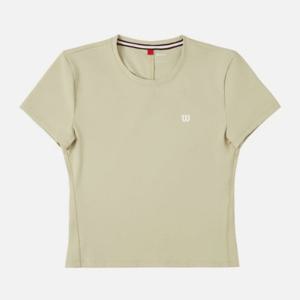 M 윌슨반팔티 LQC W243002TTS72-LKH 여성 소프트 플렉스 크롭 반팔 티셔츠