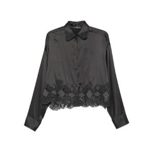 25 FW 에르마노설비노 레이스 트리밍 새틴 셔츠 D472K317HKC TP440364032