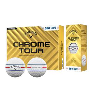 캘러웨이 크롬 투어 트리플트랙 360도 4피스 골프공 12구 화이트