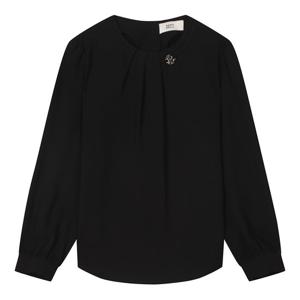 [베스띠벨리]플리츠메탈장식블라우스_BJBAI2412