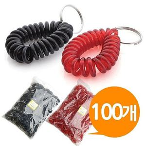 [ 번호표 대기표 열쇠용 스프링줄 100개 ] 손목줄 열쇠줄 팔찌 대기번호 숫자판 열쇠고리 숫자고리 순번표 목욕탕 사우나