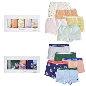 [블루독8-키즈] 택1 스트라이프사각5종팬티세트 드로즈 내의속옷 이너웨어 라운지 두돌선물 초등25W1051153