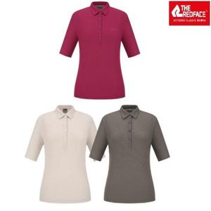 레드페이스 HC22 아이스립셔츠칼라4부우먼티셔츠 REWFTSMBE351