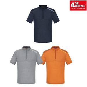 레드페이스 HC22 아이스프린트하프짚티셔츠 REWMTSMBE013