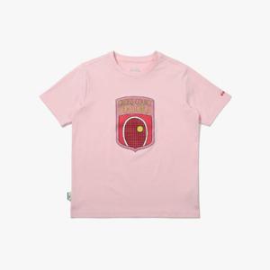 디아도라반팔티 AQS D4222TRS94PKL 크로스코트 그래픽 반팔 티셔츠 우먼 PINK