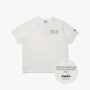 디아도라반팔티 AQS D5221LPI53OWH 컴피 라운드 반팔 피스테 OFF WHITE