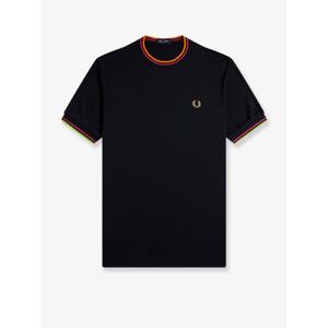 [FRED PERRY] 라프리마 남성 티셔츠 앤 탑 온 코트 트윈 Tipped 리사이클드 폴리에스테르 M983853 102 블랙 /12