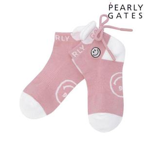 파리게이츠 (521E3SC002PK) 여성 스마일 백 리본 컬러 블록 단목 양말