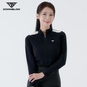 다운블로우DBFWLB2202WFW여자골프반집업티숙 pk 골프 파크골프 트레이닝 등산복 골프져지 반집업 가을 투어테크 터틀넥 새로운 여성 여성용골프 여자티셔츠 면 롱슬리브