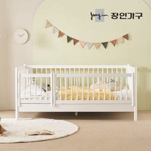 장인가구 뉴피터 SE0 어린이 원목 저상형 데이베드 올가드형 침대 SS +본넬유로탑