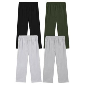 남자 여름 바스락 스트링 밴딩 팬츠 OZ-PTS-Q016-블랙