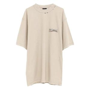 발렌시아가 캠페인 로고 코튼 티셔츠 830247TSVF3