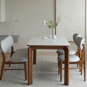 마루이 로이드 포세린 통세라믹 4인용 1400 식탁세트_벤치형