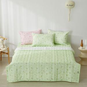 [르헤브] 바니 시원한 시어서커 얇은 차렵이불 밴딩 패드 풀세트 Q