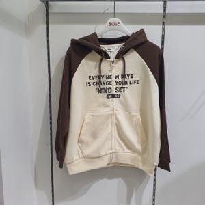 [소이]래글런 후드 집업점퍼 25F0751_KG