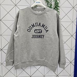 [에꼴리에]에꼴리에 주니어 루즈핏 크랙 레터링 맨투맨티 25C070