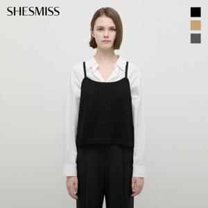 [쉬즈미스] 펄 크로셰 니트 뷔스티에_SSKVTP32010