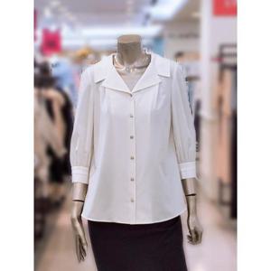 미니멈 세이브존03 미니멈 비숍 슬리브 7부 블라우스 AGMXCGWB7210A