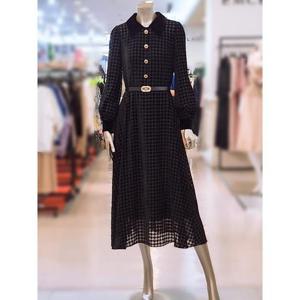 미니멈 세이브존03 미니멈 페이닌 벨벳 롱 원피스 AGMXCAWO8190A