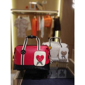 [파리게이츠]521E3BB201-여성 스마일 로고 패턴 보스턴백 미니파우치-(25년가을)